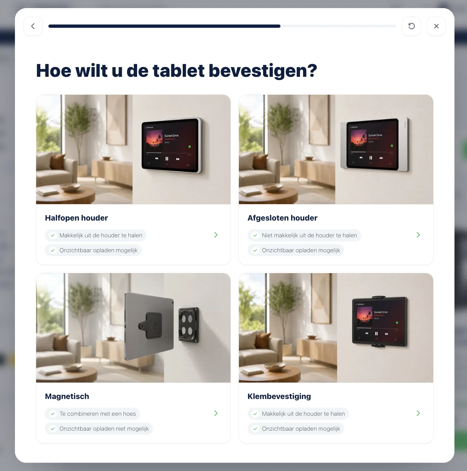 Styling-preview van de Scolio adviesflow.