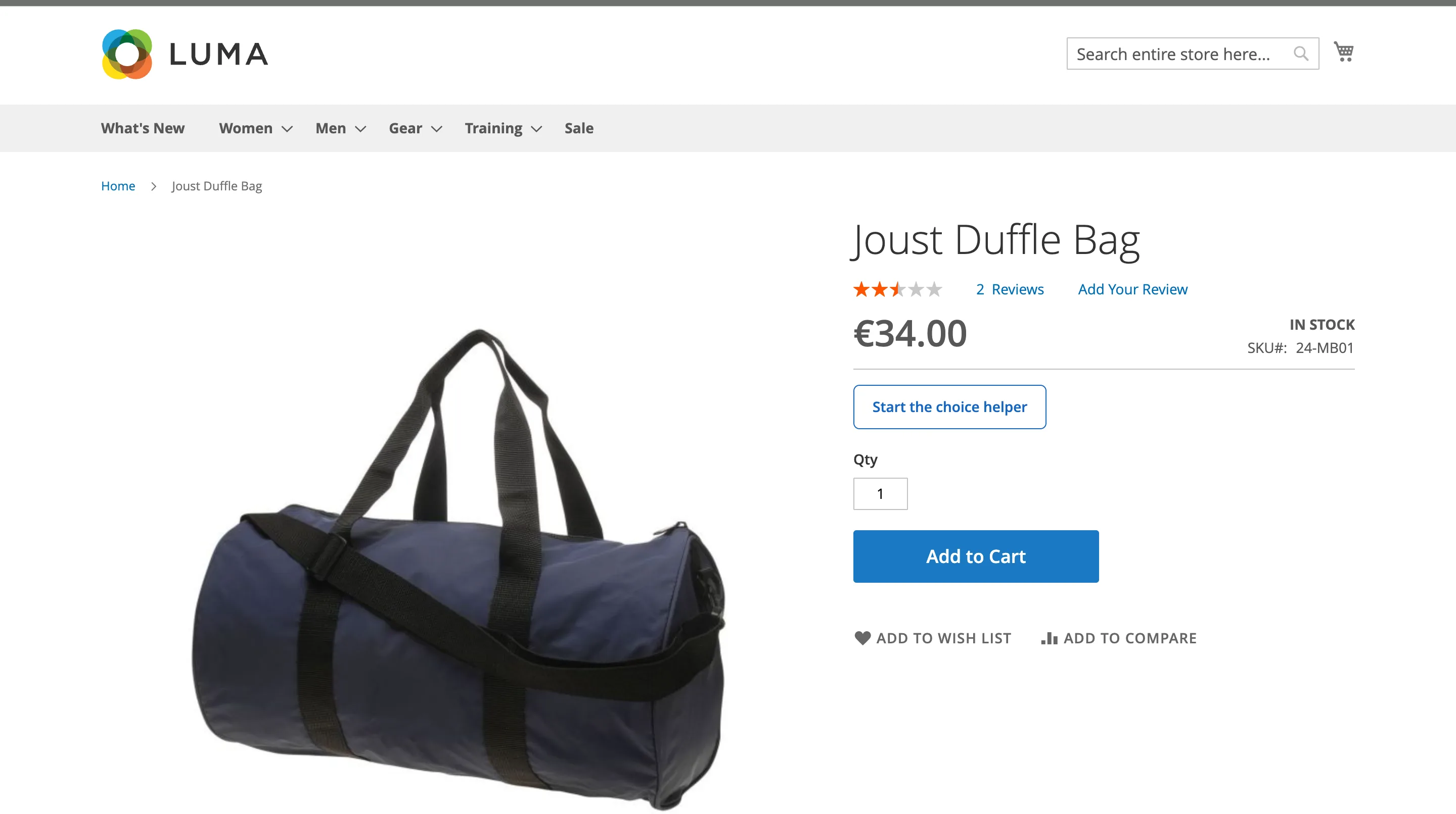 Magento product page with a BerryPath Flow widget.